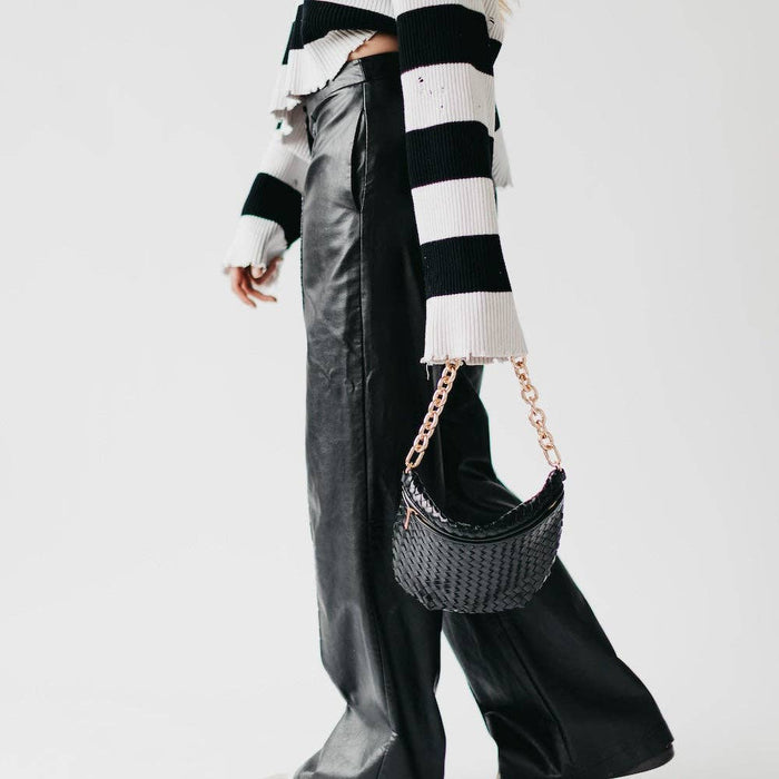 Bold Metal Chain Shoulder Strap