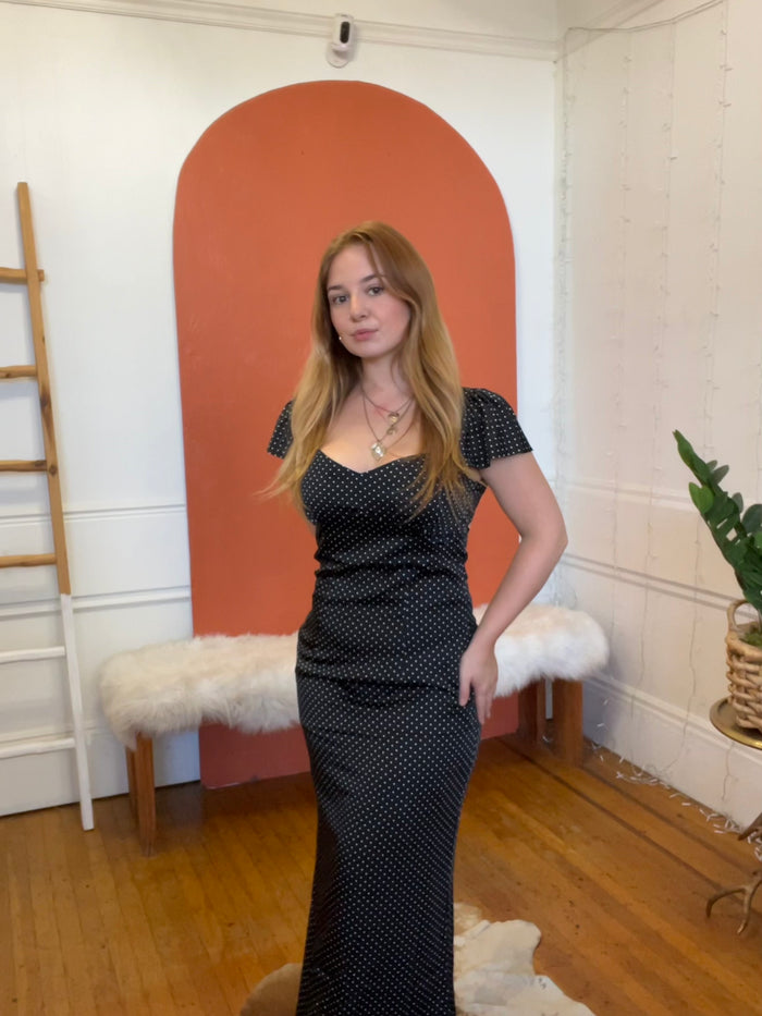 Sarai Polka Dot Maxi Dress