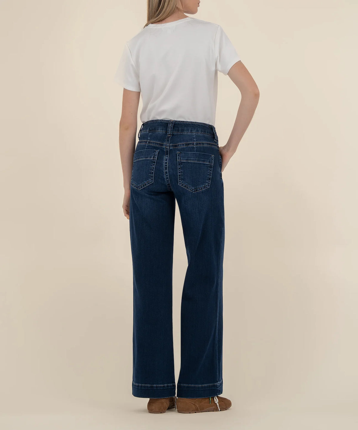 Meg High Rise Wide Leg-Dark