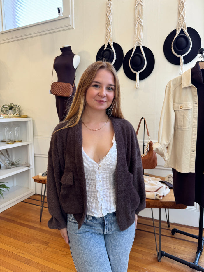 Jana Cardigan - Chocolate