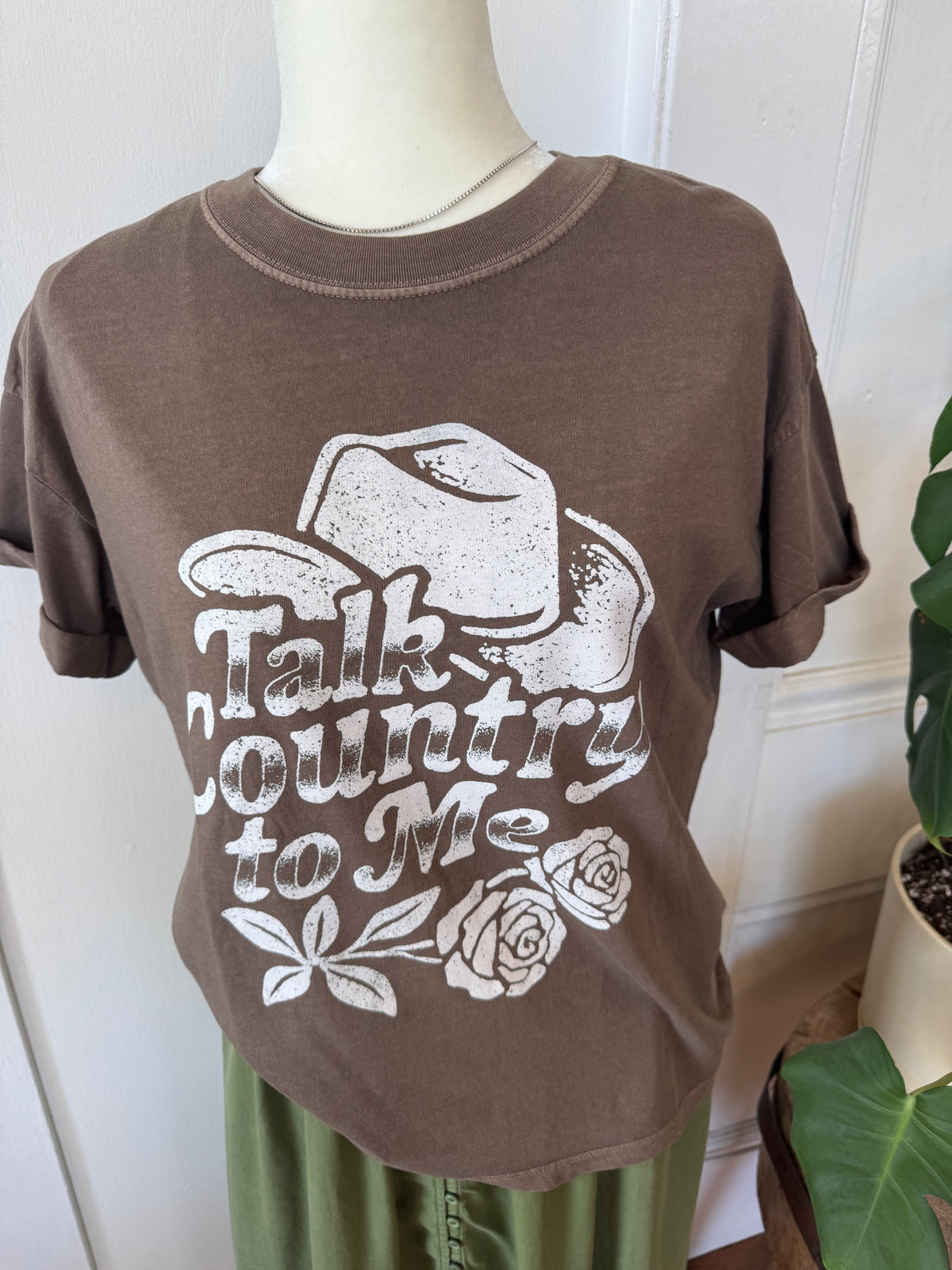 Talk Country To Me Boyfriend Tee