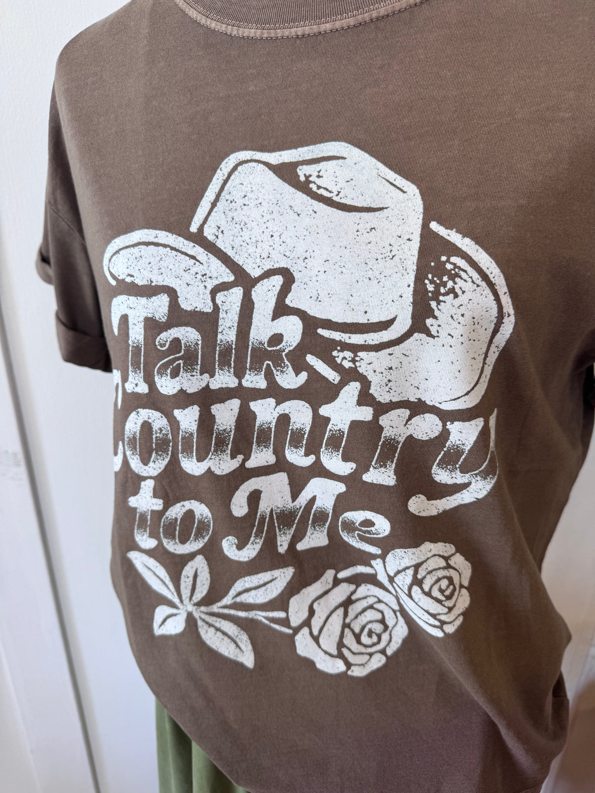 Talk Country To Me Boyfriend Tee