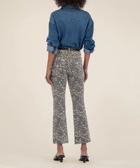 Kelsey High Rise Ankle Flare- Tan/ Brown