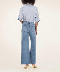 Meg High Rise Wide Leg- Medium Wash
