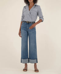 Meg High Rise Fab Ab Wide Leg