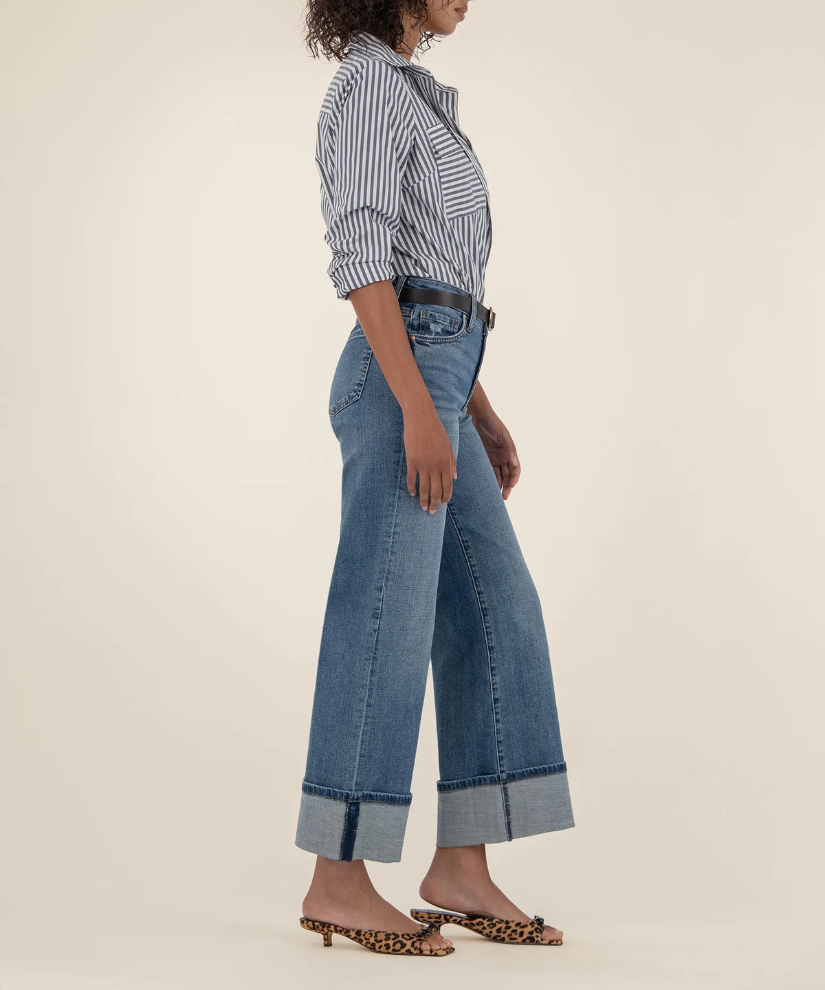 Meg High Rise Fab Ab Wide Leg