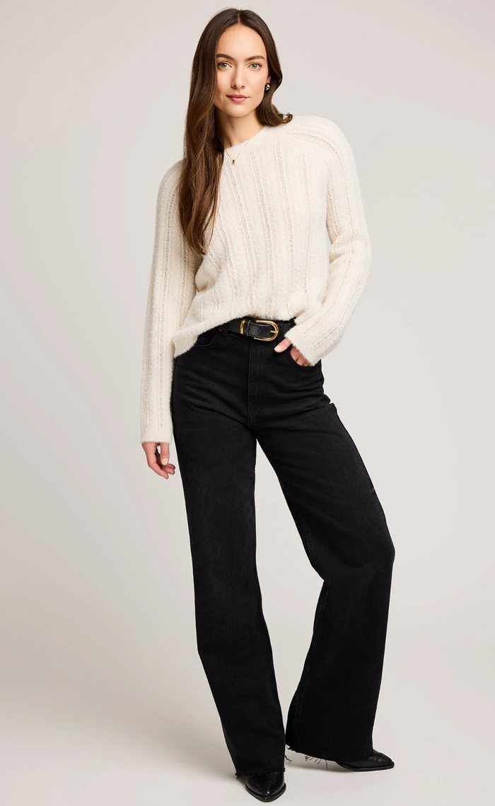 Cornelia Crewneck Sweater- White