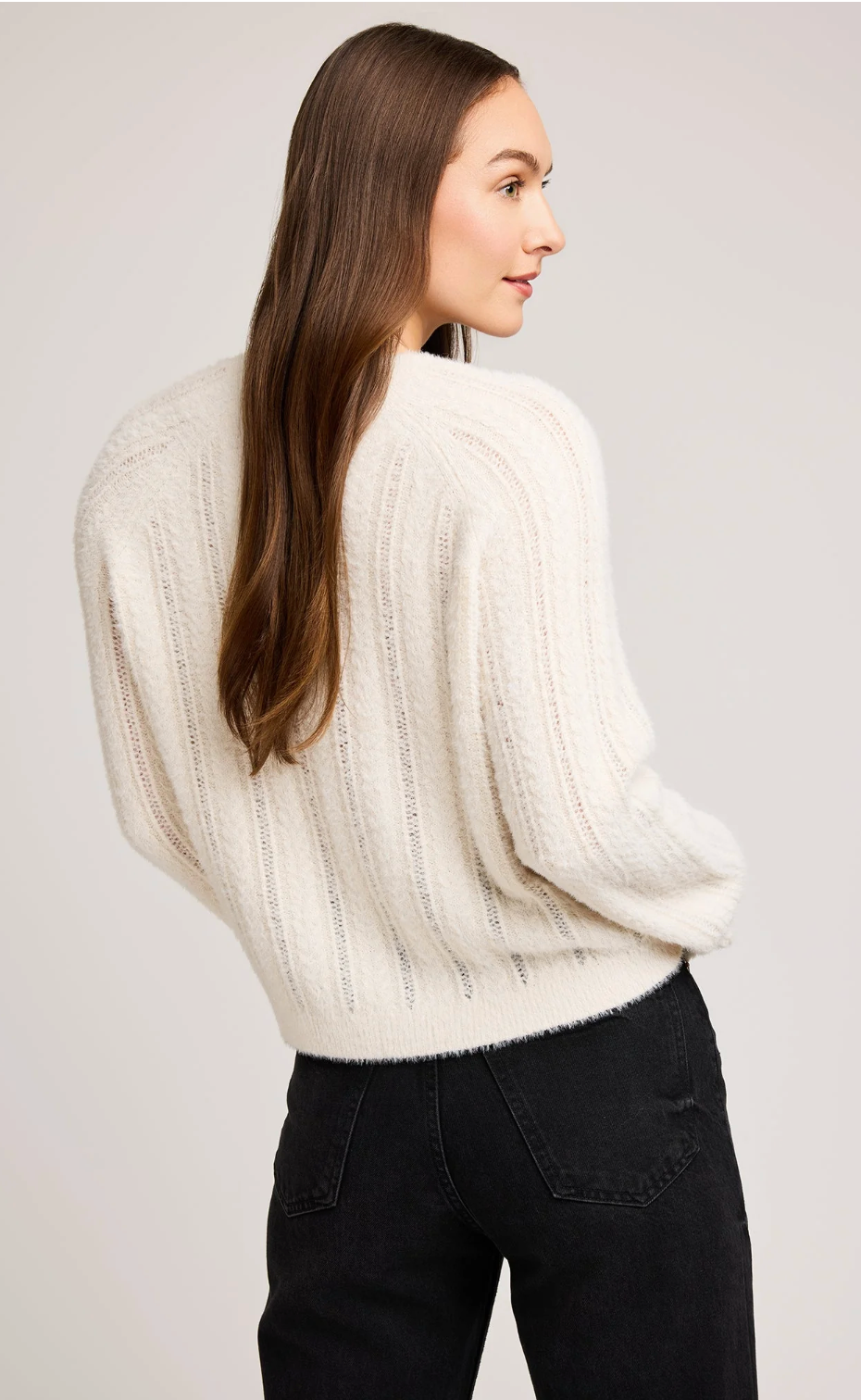 Cornelia Crewneck Sweater- White