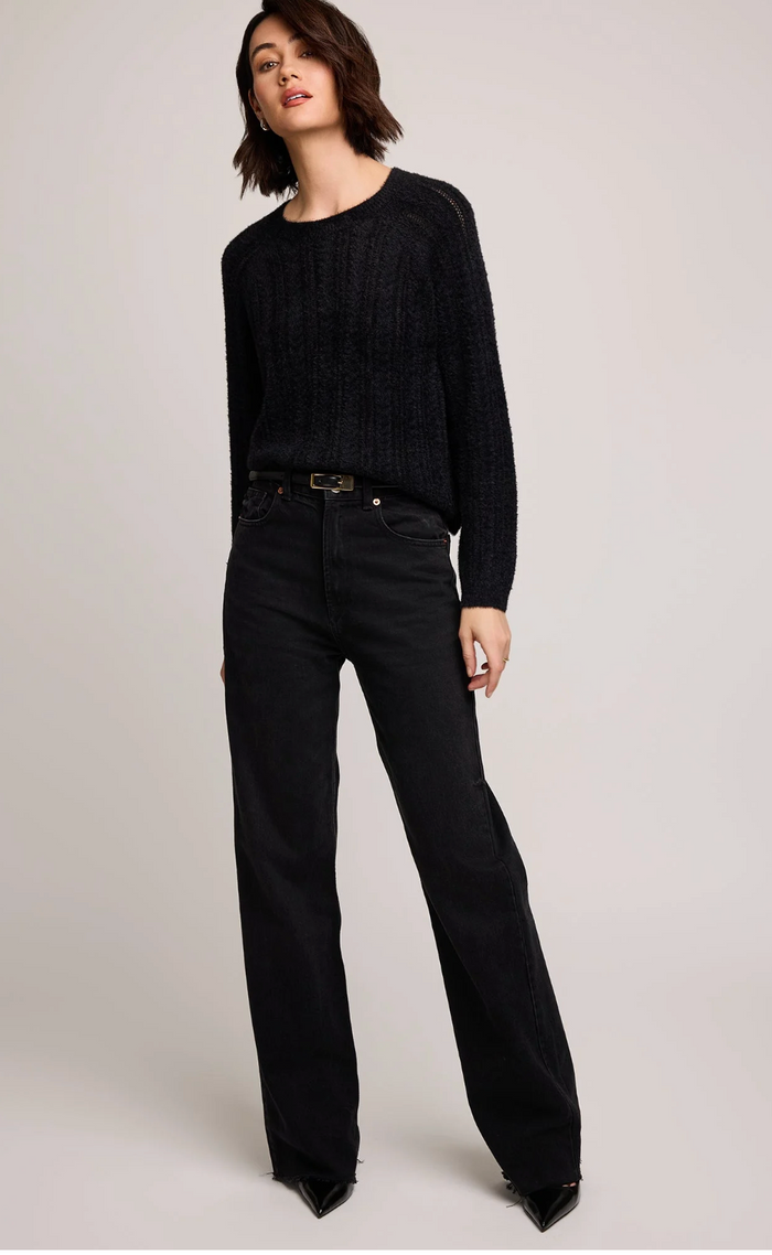 Cornelia Crewneck Sweater- Black