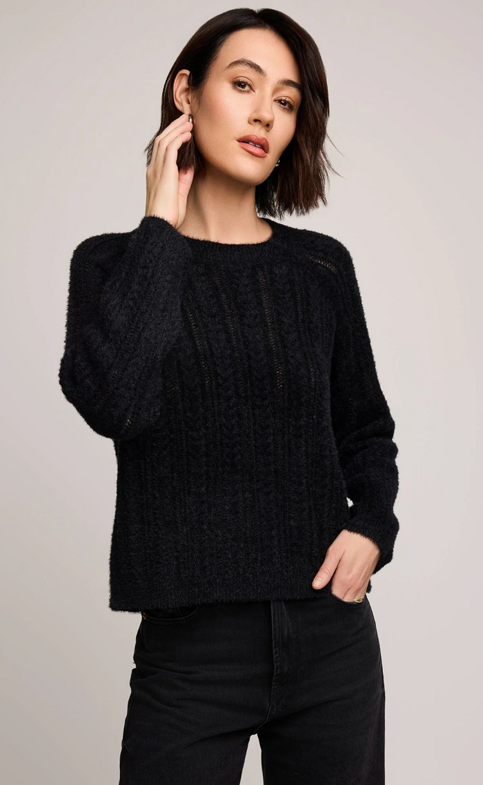 Cornelia Crewneck Sweater- Black