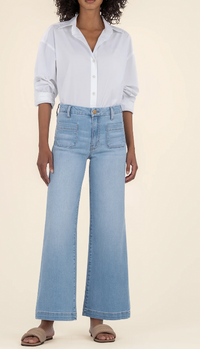 Meg High Rise Wide Leg - Light Wash