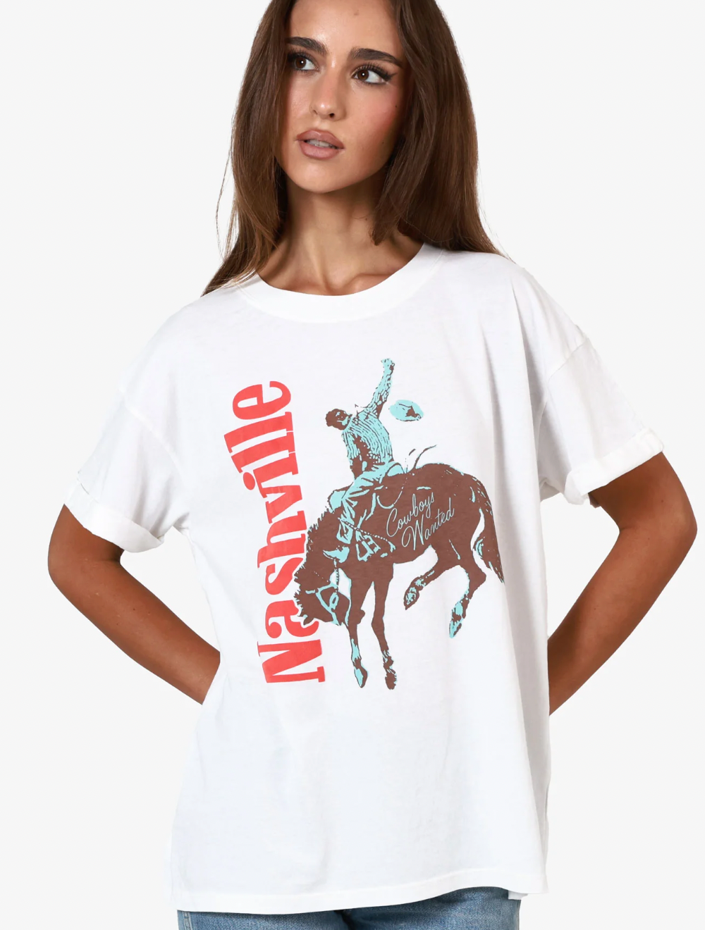 Nashville Cowboy Vintage Boyfriend Tee