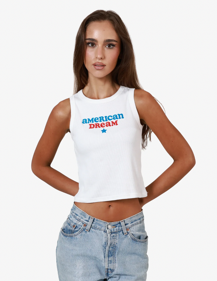 American Dream Ribbed Tank Top
