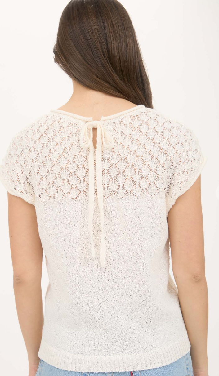 Doe Eyelet Knit Top
