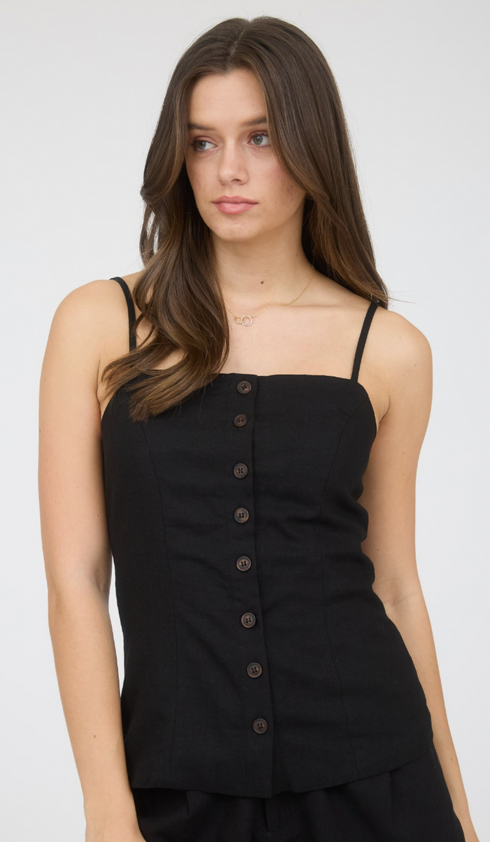 Baevely Linen Tank Top