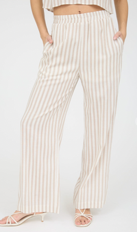 Adora Linen Pants - Khaki