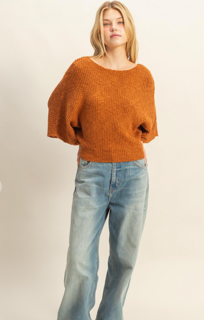 Elaine Knit Sweater - Brown