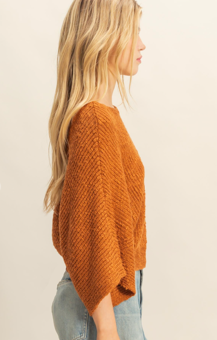 Elaine Knit Sweater - Brown