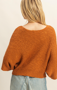 Elaine Knit Sweater - Brown