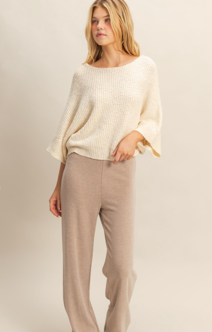 Elaine Knit Sweater - Cream