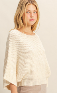 Elaine Knit Sweater - Cream