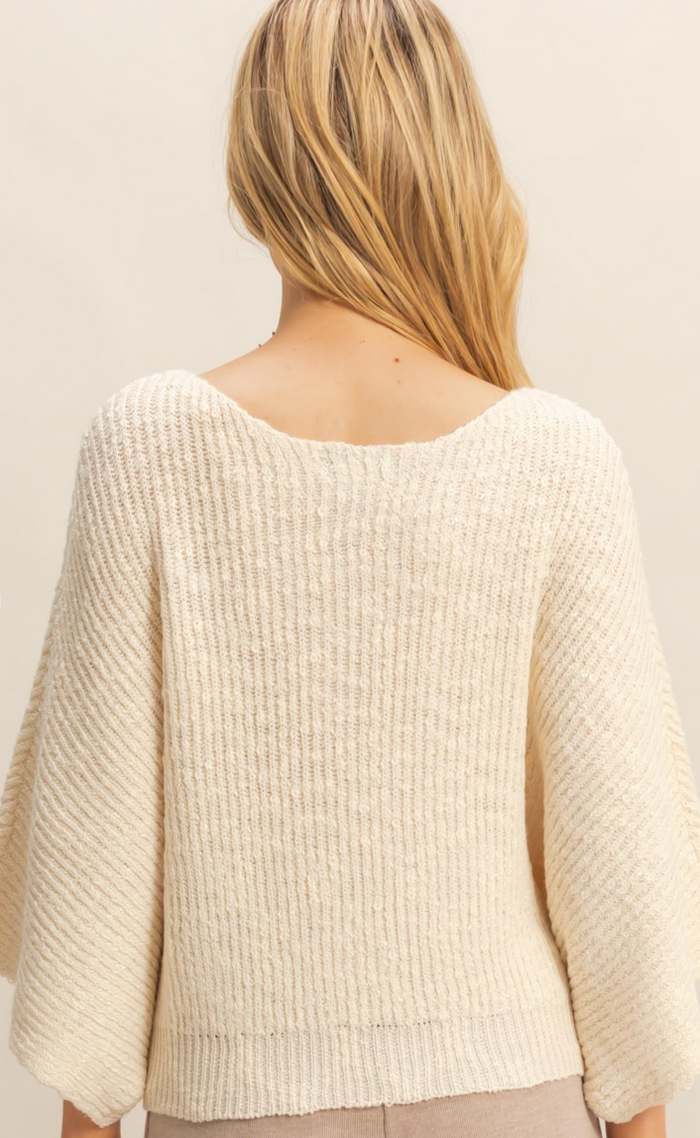 Elaine Knit Sweater - Cream