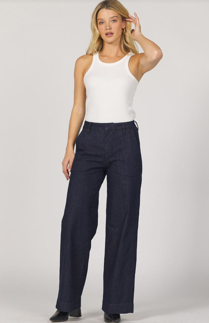 Brandy Wide Leg Pant - Denim
