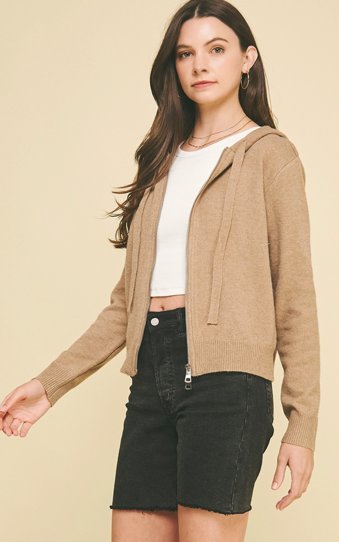 Aleena Zip Up Sweater