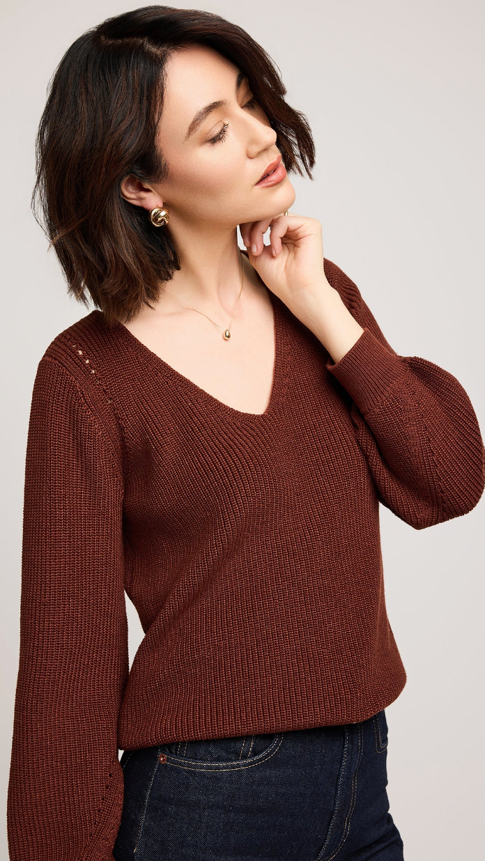 Hailey Sweater - Mahogany