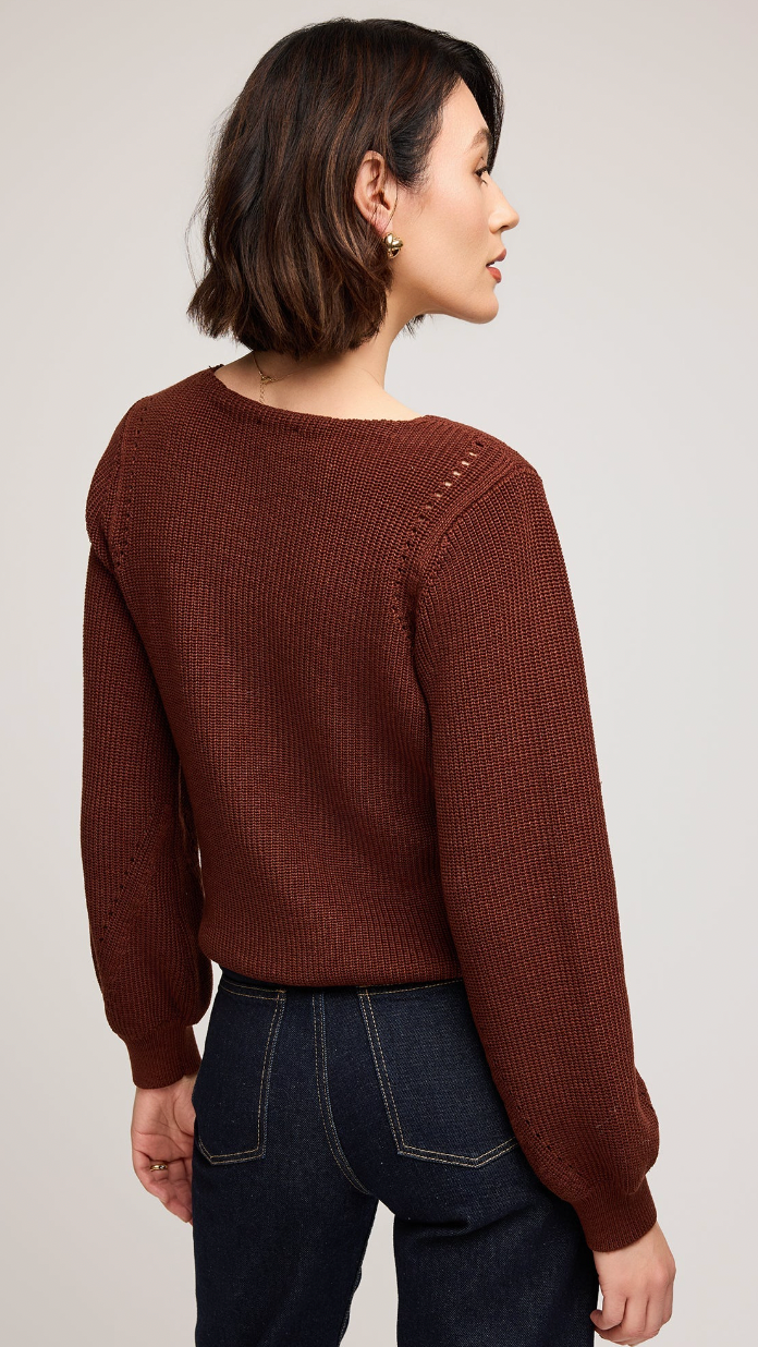 Hailey Sweater - Mahogany