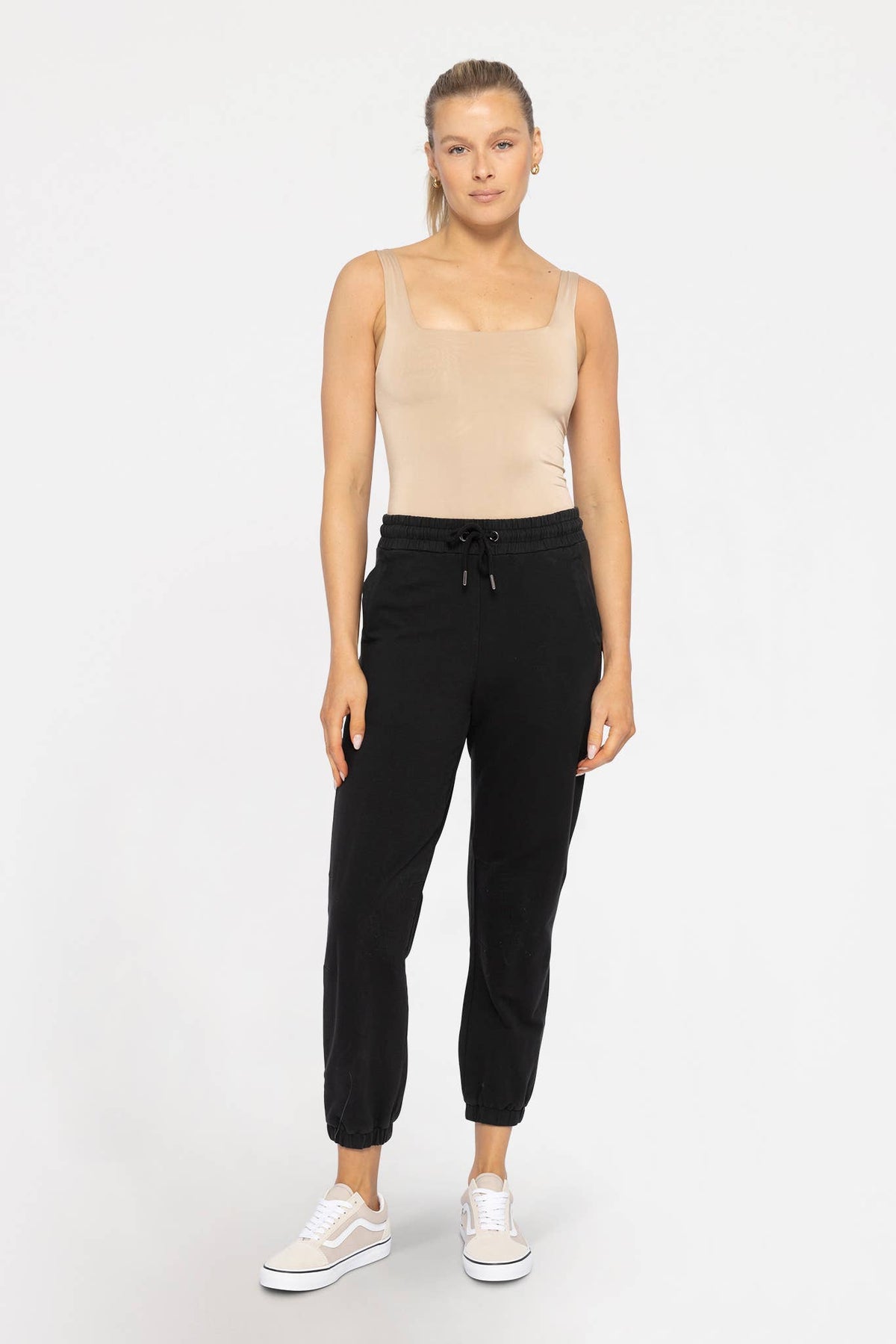 Shine On Square Neck Bodysuit - Nude