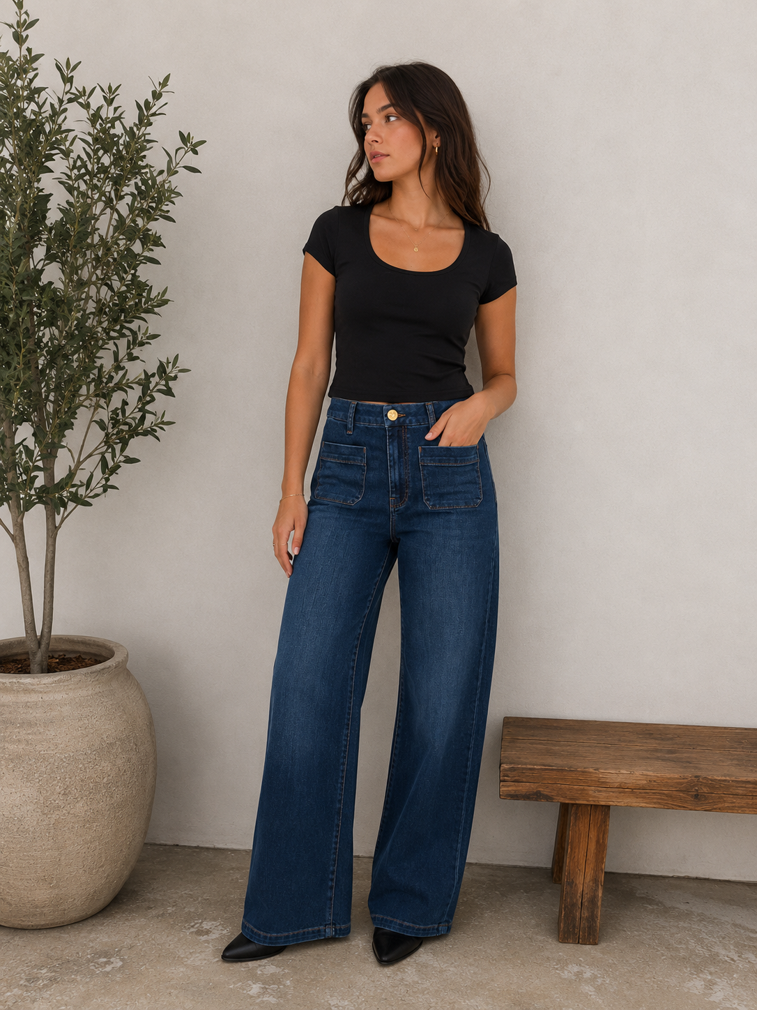 Meg High Rise Jeans - Dark Wash