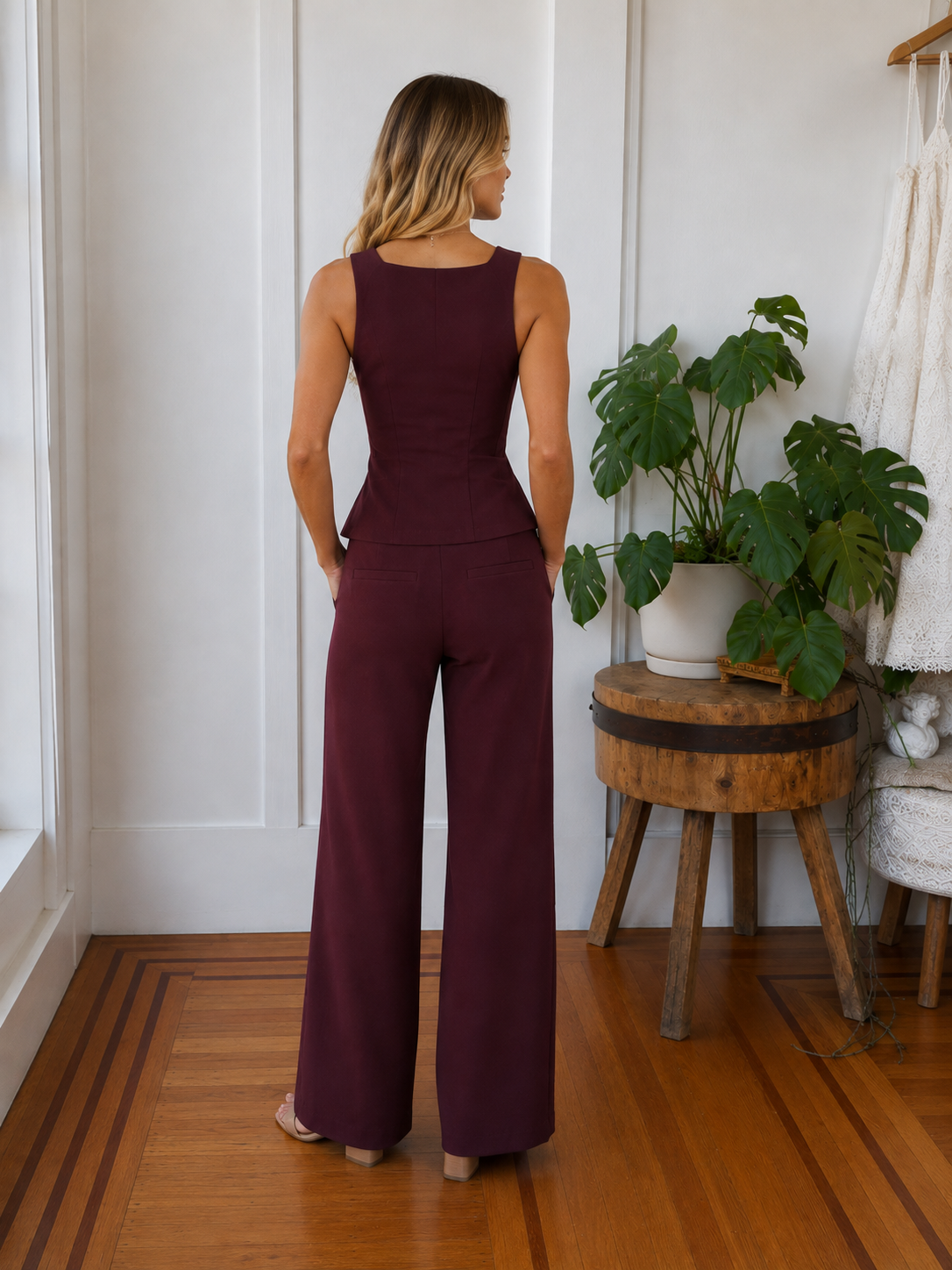 Valli Pants - Wine