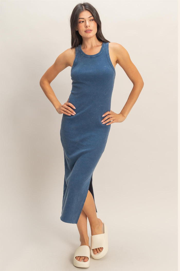 Mia Midi Dress- Navy