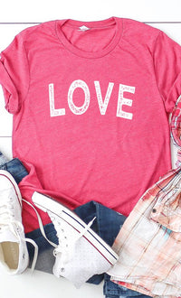 Distressed Love Graphic Tee