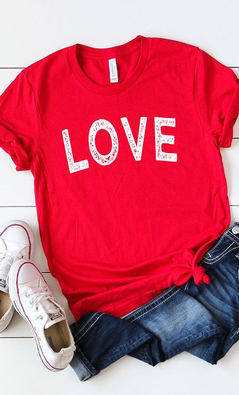 Distressed Love Graphic Tee