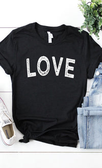 Distressed Love Graphic Tee