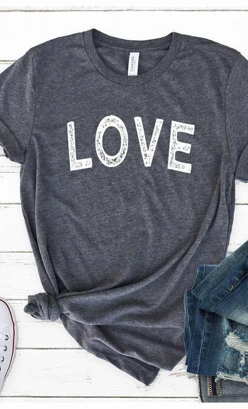 Distressed Love Graphic Tee