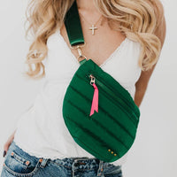 Jolie Puffer Bum Bag: Emerald