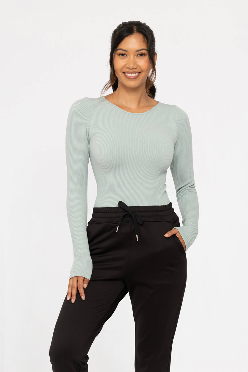 Rowena Ribbed Long Sleeve Top