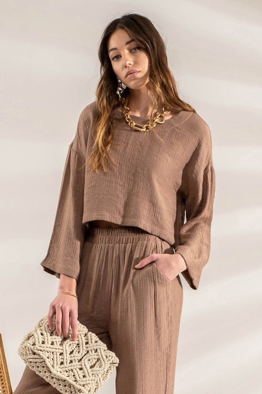 Tara Relaxed Crop Top