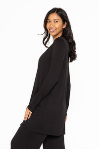 Lounge Open-Front Terry Cardigan