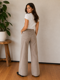Meg High Rise Jeans - Milk Tea