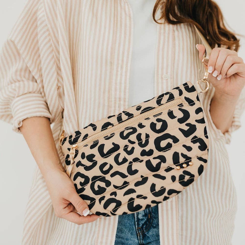 Jolie Puffer Bum Bag: Emerald