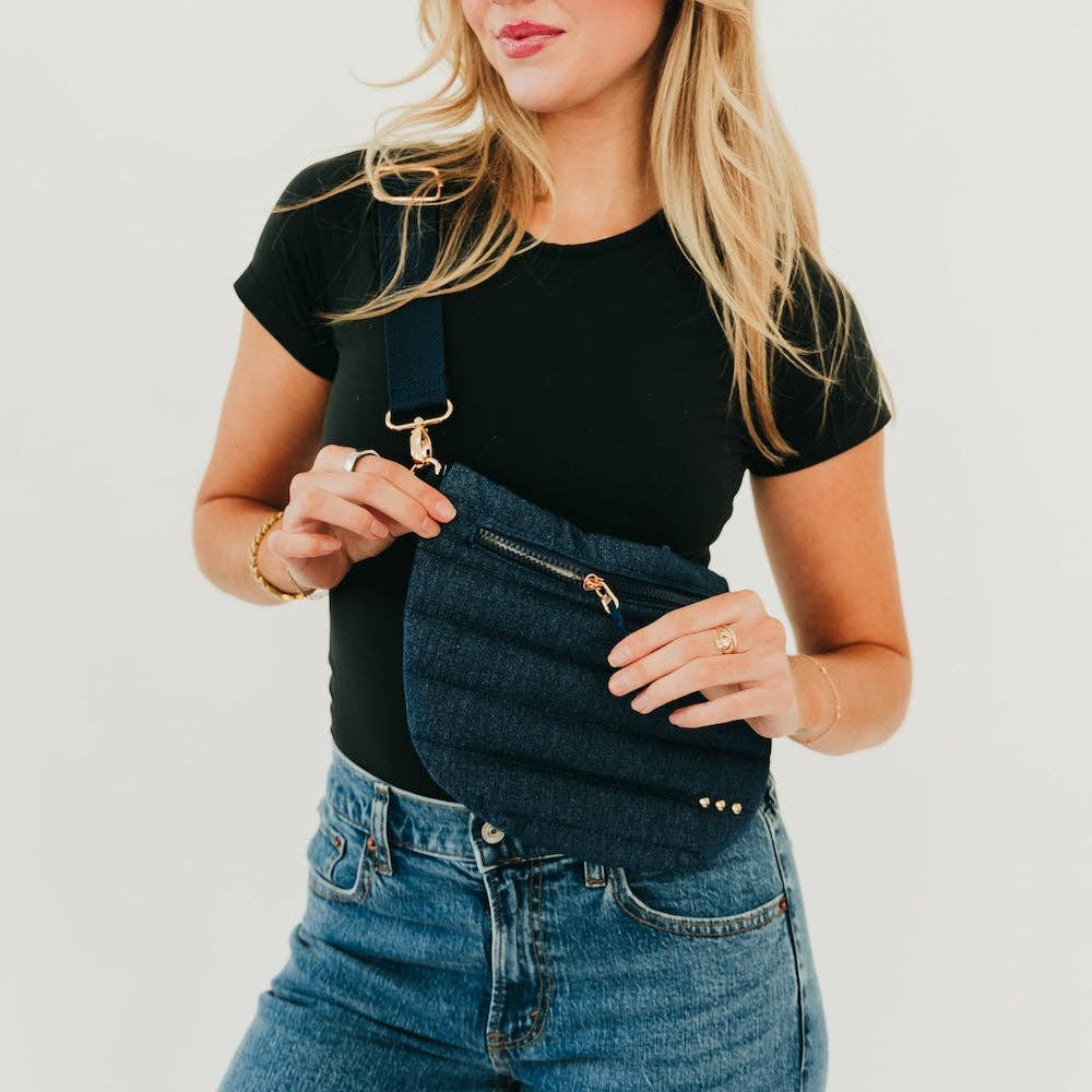 Jolie Puffer Bum Bag: Emerald