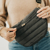 Jolie Puffer Bum Bag: Emerald