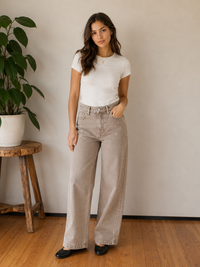 Meg High Rise Jeans - Milk Tea