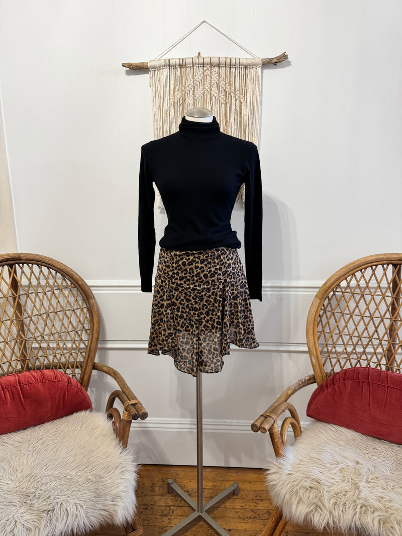 Be Fierce Leopard Mini Skirt