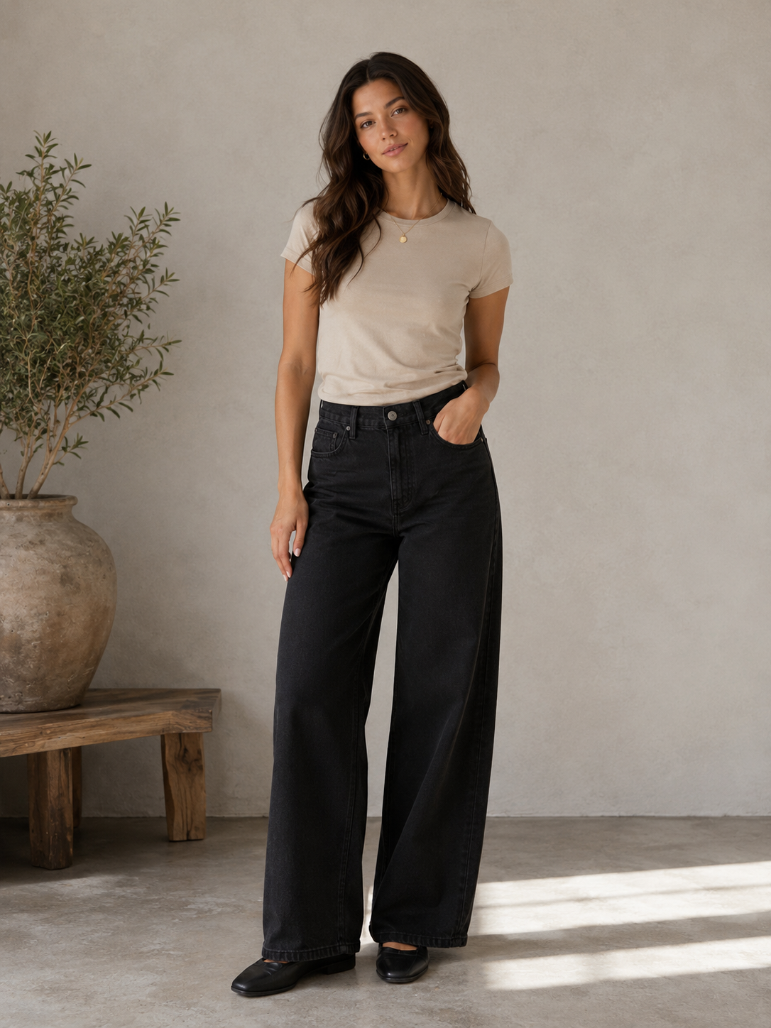 Meg High Rise Jeans - Black