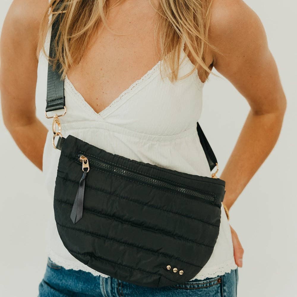 Jolie Puffer Bum Bag: Emerald